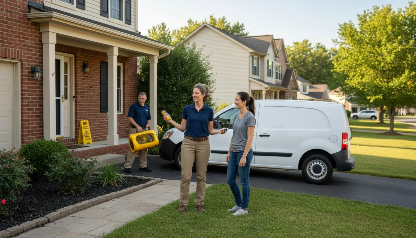 Water restoration image for Dehumidification And Cleanup Services in New London, CT